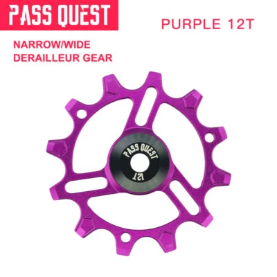 Polea de desviador trasero estrecho/ancho para bicicleta PASS QUEST 12T/14T 5mm MTB Foto 1 de 4