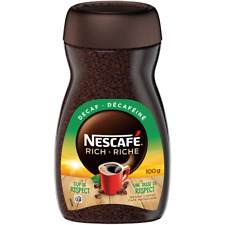 10 Jars Nescafe Rich Decaf Decaffeinated Instant Coffee 100g 3.5oz, Fresh Canada