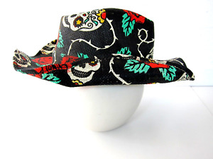 Peter Grimm True Character Red Black Rose Skeleton Tainted Love Cowboy Hat OS