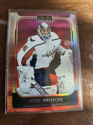 2021-22 O Pee Chee Platinum Hockey Vitek Vanecek Washington Capitals #73 Sunset - Image 1 of 2