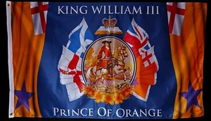 Various 5ft by 3ft King William III Flags/ Loyalist/0range Order/Rangers/British - Picture 1 of 6