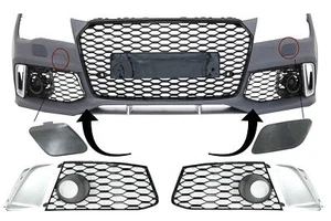 Parachoques Adornos Rejillas para Audi A7 4G 10-18 RS7 Look SRA Cubiertas Partes - Imagen 1 de 12