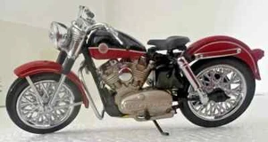 Franklin Mint Harley Davidson 1:24 Scale B11WC25 Motorcycle 1957 Sportster RED - Picture 1 of 3