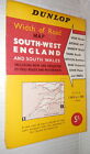 WIDTH OF ROAD MAP SOUTH WEST ENGLAND AND SOUTH WALES Dunlop Scala 1:300000 di e