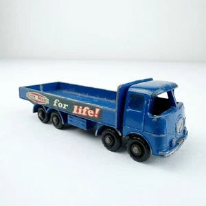 Vintage Matchbox Car No. 20 ERF 68G Truck Flatbed Original Grey Wheels - Picture 1 of 10