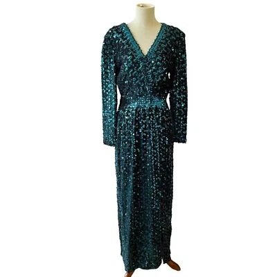 VESTIDO LILLI DIAMOND CALIFORNIA DE COLECCIÓN LENTEJUELAS M-L FORMAL ELEGANTE NOCHE BODA Foto 1 de 4