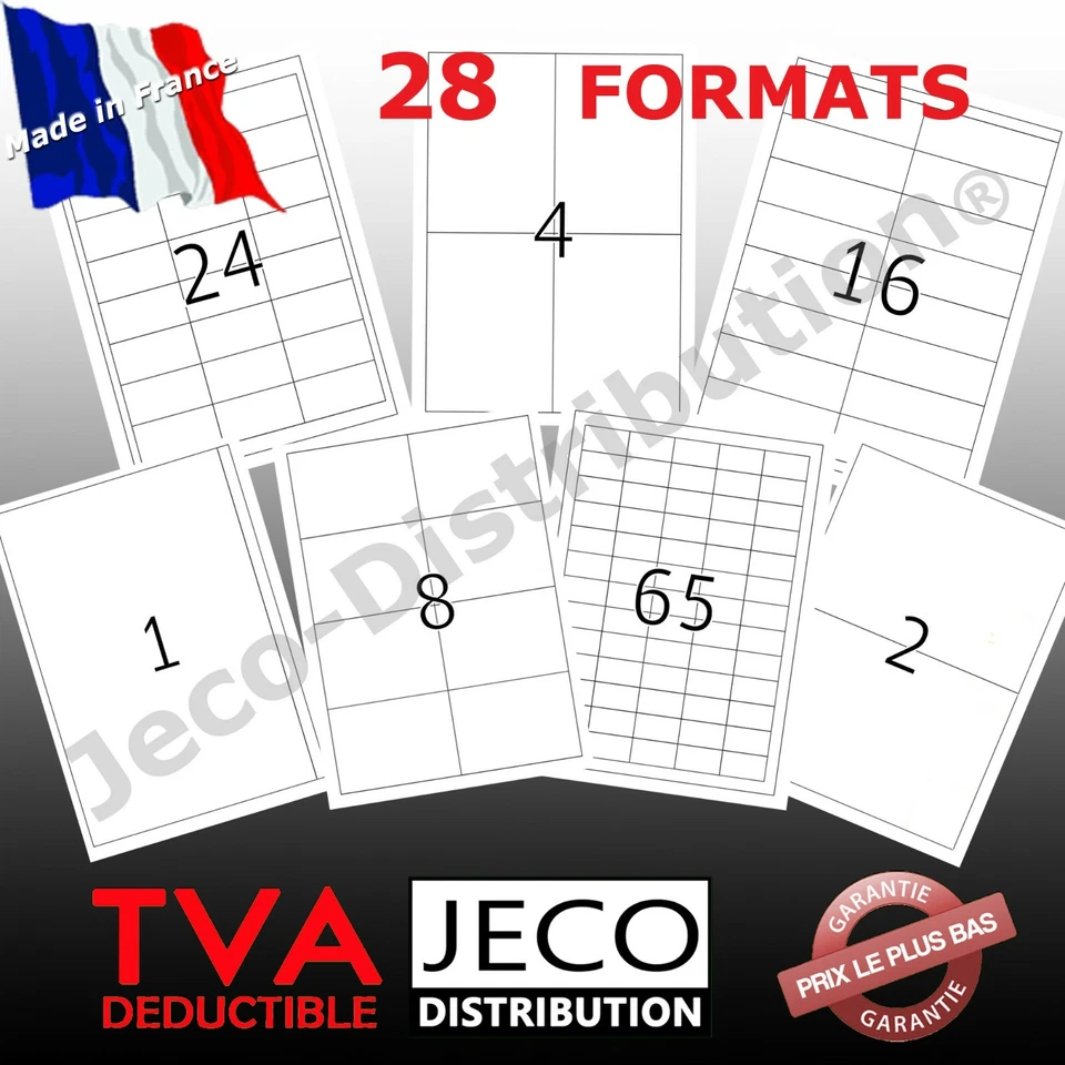 Vignettes étiquette d'expédition blanches adhésives autocollantes timbre adresse - Imagen 1 de 1