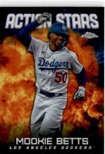 Mookie Betts 2023 Topps Chrome Update Action Stars Los Angeles Dodgers ASC-23 - Bild 1 von 2