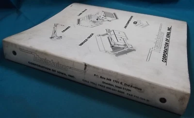 MANUAL DE TALLER DE REPARACIÓN TALLER DE SERVICIO PIEZAS OPERACIÓN GRÚAS DE MANTENIMIENTO Foto 1 de 4