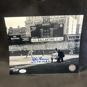 DON LARSEN SIGNED 8x10 New York YANKEE STADIUM PHOTO JSA -1 # - Picture 1 of 3