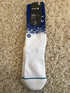 NEW Men's M 6-9.5 Kansas City KC Royals MLB Stance Crew Socks Blue Fade NWT - Picture 1 of 2