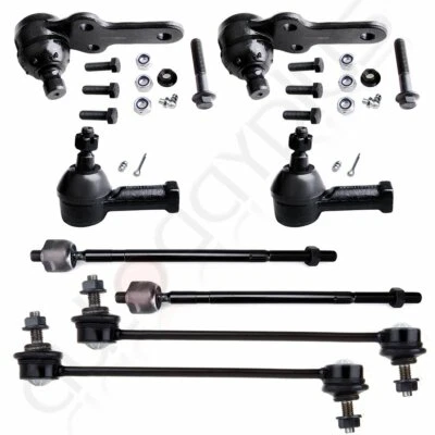 Kit de suspensión de 8 piezas rótula de extremo de varilla de amarre para Ford Focus 2006-2007 rótula Foto 1 de 4
