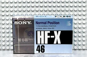 SONY HF X 46 VS. II TYPE I BLANK CASSETTE TAPE (1) (SEALED) - Picture 1 of 3