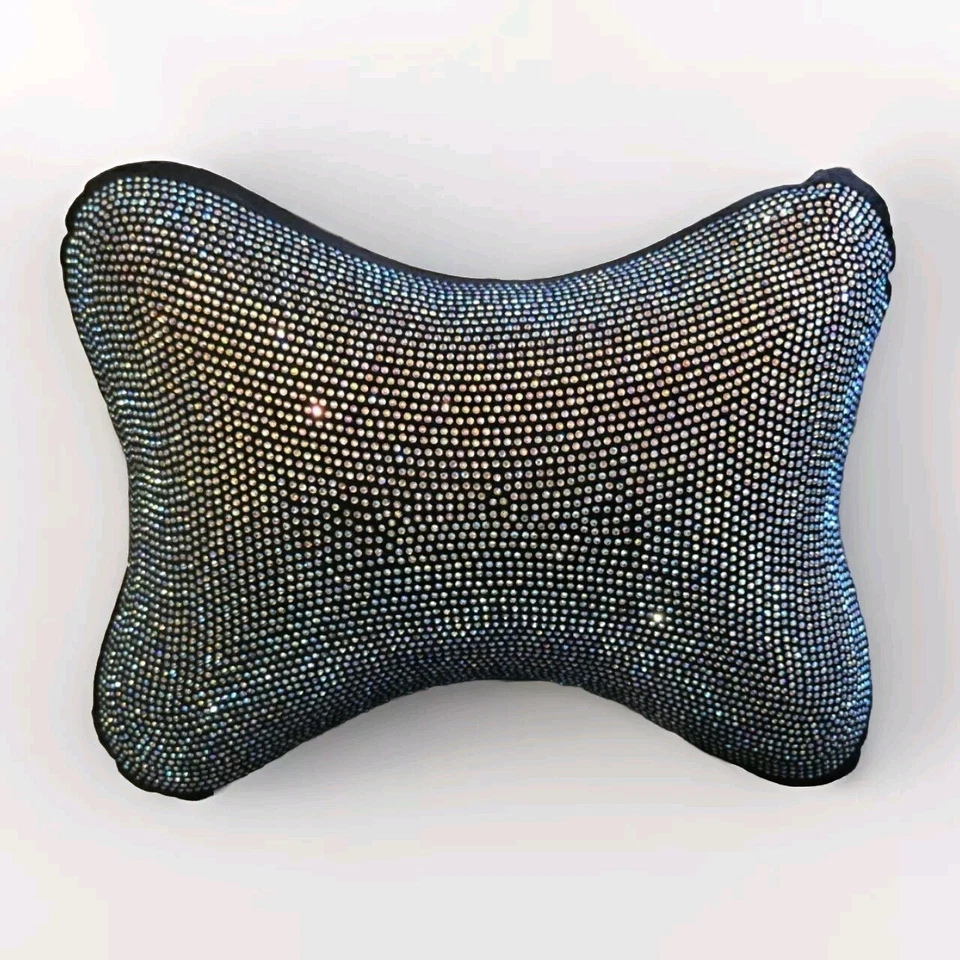 Цельный автомобильный подголовник шейная подушка со стразами для вождения с хрустальными бантиками - Изображение 1 из 2