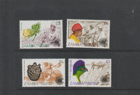 ZAMBIA 1983 COMMONWEALTH DAY, MNH VF Cover