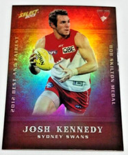 2013 SELECT AFL CHAMPIONS BEST AND FAIREST CHASE CARD BF16 JOSH KENNEDY-SYDNEY