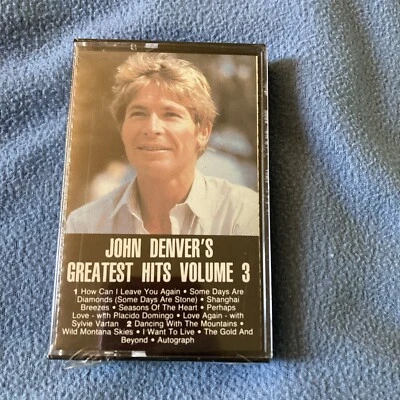 Greatest Hits Vol. 3 by John Denver Cassette 1984 Pop Country Sealed Read - Image 1 of 4