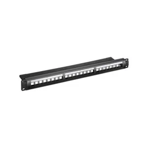 95743 Keystone Patch Panel 24 Port / 19 Zoll Leergehäuse für Keystone Module ... - Afbeelding 1 van 2