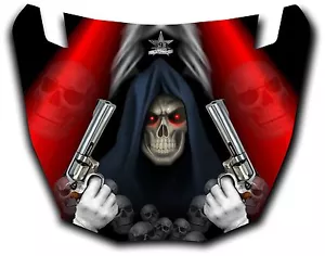 Yamaha Viking UTV Graphics Hood Decal 2014 Grim Reaper Revenge Red - Bild 1 von 1