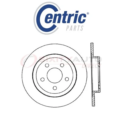 Centric C-TEK Disc Brake Rotor for 2000-2005 Cadillac DeVille 4.6L V8 - Kit ee Foto 1 de 4