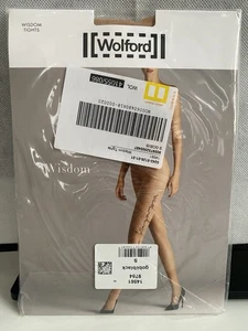 Wolford Strumpfhose Gobi / Black mit Schriftzug Gr. S - Bild 1 von 2