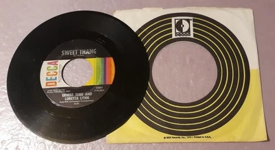 Ernest Tubb Sweet Thang/Beautiful Happy Home by Decca 7" Vinyl 45rpm Record - Image 1 of 2