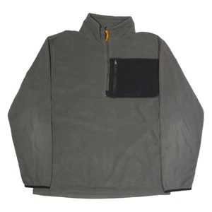 TIMBERLAND Mens Fleece Grey 1/2 Zip XL - Picture 1 of 6