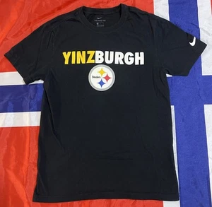Nike NFL Pittsburgh Steelers Hometown Collection YINZBURGH Men’s S Black T-Shirt - Picture 1 of 6