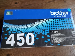 Wysokowydajna kaseta z czarnym tonerem Brother TN450 Oryginalny OEM - Zdjęcie 1 z 9