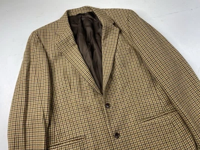 Banana Republic Mens 42R Twill Wool Blend Houndstooth Sport Coat Jacket Blazer - Image 1 of 4