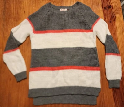 SO Suéter Mujer Talla L Gris Blanco Naranja Foto 1 de 4