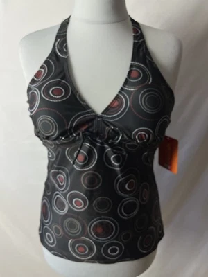 Tankini Oberteil schwarz mit Muster von OCTOPUS Beachwear Gr. 38  NEUWARE - Bild 1 von 4