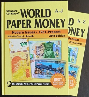 Catálogo Estándar de Papel Money Mundial 1961-Presente Catálogo Libro en 2 volúmenes 377 Foto 1 de 4