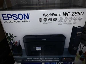NEW Epson Workforce WF-2850 Wireless Color Printer with Scanner & Copier & Fax - Picture 1 of 1