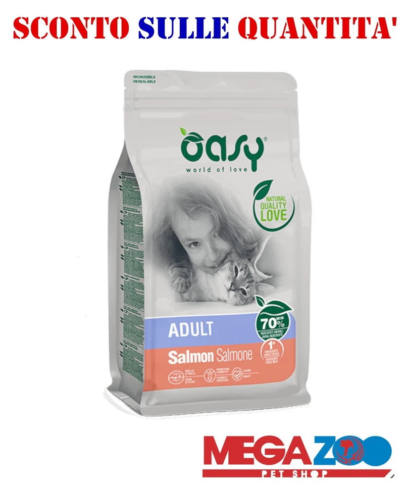 Oasy per Gatto Adult con Salmone da 7,5 Kg - Image 1 of 1