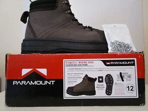 Paramount Outdoors Mens Stonefly Wading Shoes Cleated Sole W/ Studs Size 12 - Picture 1 of 6