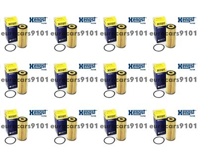 Juego de 12 filtros de aceite de motor Mercedes-Benz Hengst E155HD122 2781800009 Foto 1 de 2