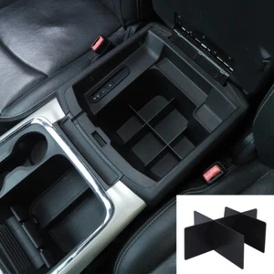 Central Armrest Storage Box Partition Plate Organizer For Dodge RAM 1500 2010-17 - Picture 1 of 7