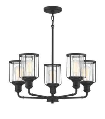 Quoizel LUD5026EK CHANDELIER 5 LIGHT EARTH BLACK - Image 1 of 4