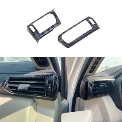 Cubierta de ventilación delantera ABS de fibra de carbono para Toyota Land Cruiser LC300 Foto 1 de 4