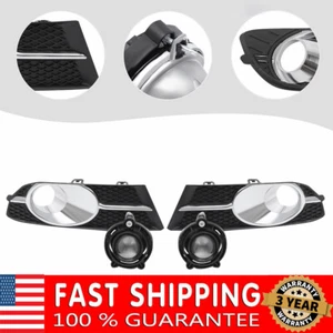 For 2012-2016 2017 Buick Verano 4Pcs Front Bumper Fog Lights Lamp Trim Cover Set - Picture 1 of 11