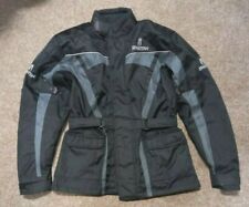 Oxford Spartan J14 Waterproof CE Textile Motorcycle Jacket - Black / Grey Large