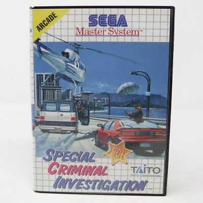 VINTAGE SEGA MASTER SYSTEM S.C.I. SPECIAL CRIMINAL INVESIGATION CART GAME PAL - Image 1 of 4