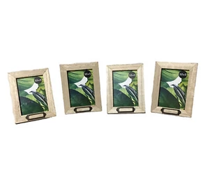 Set of 4 Wooden Picture Frames Rustic Farmhouse Decor Crafting - Picture 1 of 4