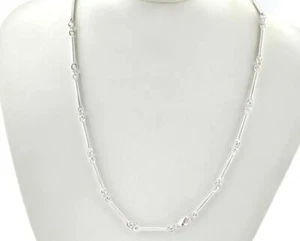 Cadena de barras latón plata brillante 15 mm 6"-17,5 mm 7"-20 mm 8"-25 mm 10""-30 mm 12"" 5100 - Imagen 1 de 3