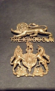 Victorian Pair of Military Like Brass Badges - Picture 1 of 5