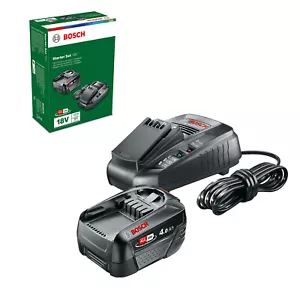 Bosch 18 V 4.0 Ah Li-ion Battery & Fast Charger Starter Set (DIY) 0615991FD8 - Picture 1 of 3