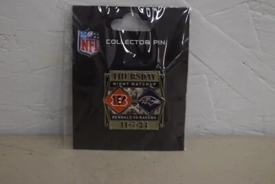 NFL Collector Pin 11/7/2024 Thursday Night Matchup Cincinnati Bengals Baltimore - Image 1 of 3