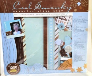 Cool Swanky Memories Album Kit 1000 Pieces - 12" x 12" Postbound Album - New - Picture 1 of 6