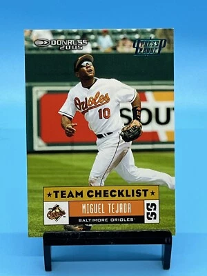 2005 Donruss Press Proof Blue Orioles #374 Miguel Tejada TC #88/100!! - Image 1 of 2